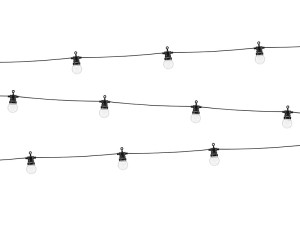 Dekorative LED-Leuchten, schwarz, 5m