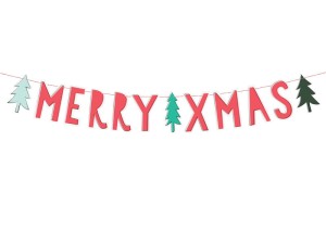 Banner Merry Xmas, 12x120cm