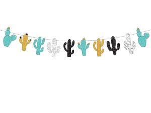 1 Bannergirlande - Cacti