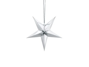 Papierstern, 30cm, silber