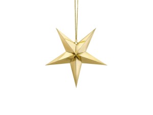 Papierstern, 30cm, gold