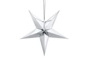 Papierstern, 45cm, silber