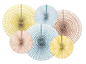 Deko-Rosetten Summer Time, Mix (1 VPE / 6 Stk.)