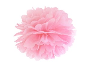 Papierpompons, hellrosa, 25cm
