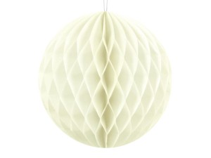 1 Wabenball - Ø 10cm - Creme