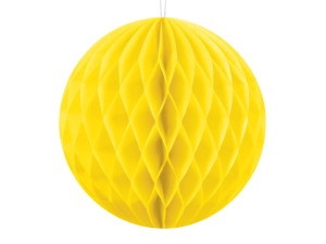 Seidenpapierkugel, gelb, 10cm