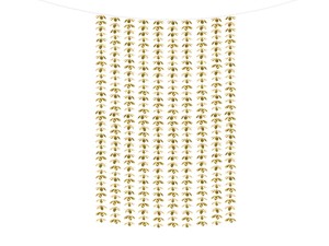 Girlande für Hintergrund - Blumen, gold, 100x210cm