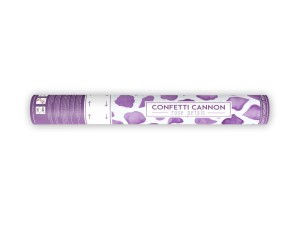 1 Konfettikanone - 40cm - Rosenblätter - Lavendel