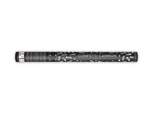 Konfettikanone, silber, 60cm