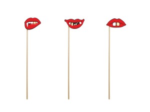 Foto Requisiten Set, Lips (1 VPE / 3 Stk.)