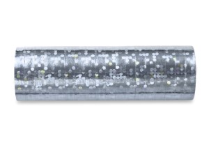Holografische Serpentinen, silber, 3,8m (1 VPE / 18 Stk.)