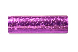 Holografische Serpentinen, rosa, 3,8m (1 VPE / 18 Stk.)