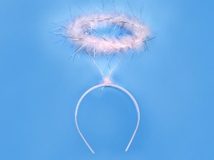Stirnband mit Aureole, weiß