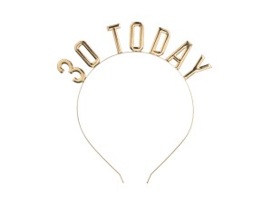 Stirnband 30 Today, gold