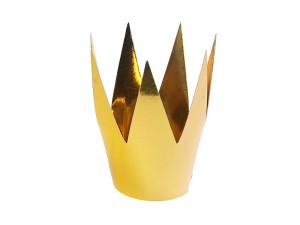Partykronen, gold, 5,5cm (1 VPE / 3 Stk.)