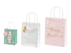 Weihnachtliche Geschenktüten, Mix (1 VPE / 3 Stk.)