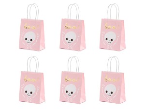 Geschenktüte Boo, rosa, 14x18x8cm