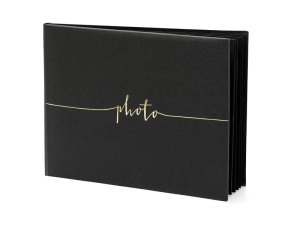 Fotoalbum, 24x18, 5cm, in Schwarz, 22 Blätter