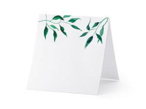 Tischkarten - Blätter, 7x7,5cm (1 VPE / 25 Stk.) (1 Pk. / 25 St.)