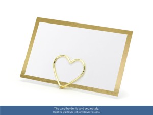 Tischkarten - Rahmen, gold, 9,5x5,5cm (1 VPE / 10 Stk.)