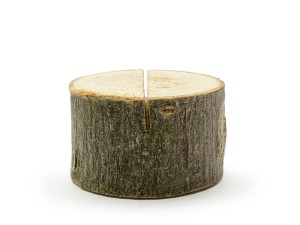 Tischkartenhalter aus Holz, Durchmesser 3-4cm (1 VPE / 6 Stk.)