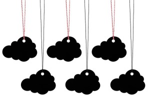 Geschenkanhänger Wolke (1 Pk. / 6 St.)