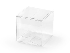 Schachteln, quadratisch, transparent, 5x5x5cm (1 VPE / 10 Stk.)