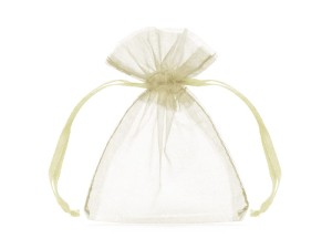 Organzabeutel, creme, 10cm (1 VPE / 20 Stk.)