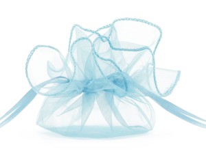 Organzabeutel, hellblau, 26 cm (1 VPE / 20 Stk.)