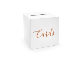 Umschlagbox - Cards, roségold, 24x24x24cm