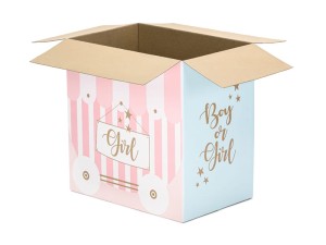 Ballonpost-Karton - Boy or Girl, 60x40x60cm (1 VPE / 5 Stk.)