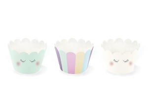 Muffinförmchen Einhorn, 5x7,5x5cm (1 VPE / 6 Stk.)