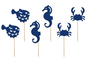 Muffindekorationen Ahoy, 11,5-13 cm (1 VPE / 6 Stk.)
