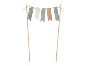 Caketopper Flaggengirlande, 20cm