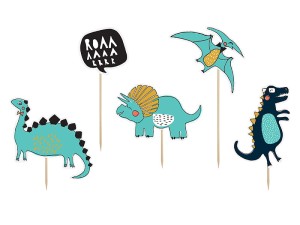 Caketopper Dinosaurier, 10,5-20cm (1 VPE / 5 Stk.)