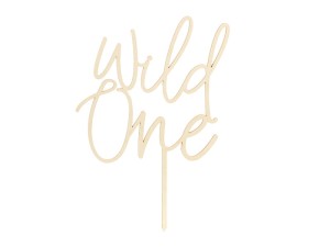 Caketopper aus Holz Wild One, 22cm