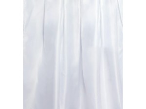 Satinskirting dick, weiß, 75cm x 4m