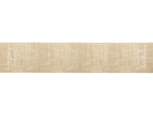 Jute-Tischläufer Merry Christmas, weiß, 50x250cm