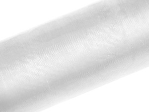 Organza Glatt, weiß, 1,5 x 50m (1 Stk. / 50 lfm)