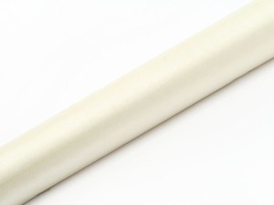 Organza Glatt, creme hell, 0,36 x 9m (1 Stk. / 9 lfm)