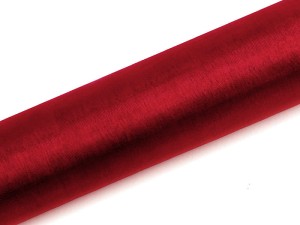 Organza Glatt, rot, 0,16 x 9m (1 Stk. / 9 lfm)