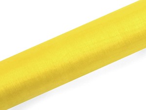 Organza Glatt, gelb, 0,16 x 9m (1 Stk. / 9 lfm)