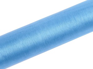 Organza Glatt, hellblau, 0,16 x 9m (1 Stk. / 9 lfm)