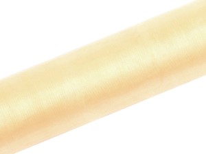 Organza Glatt, creme, 0,16 x 9m (1 Stk. / 9 lfm)