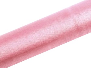Organza Glatt, hellrosa, 0,16 x 9m (1 Stk. / 9 lfm)