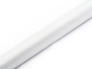 Organza Glatt, weiß, 0,36 x 9m (1 Stk. / 9 lfm)