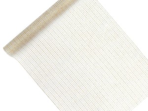 Organza mit Aufdruck, weiß, 0,48 x 9m