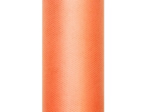 Tüll glatt, orange, 0,15 x 9m (1 Stk. / 9 lfm)