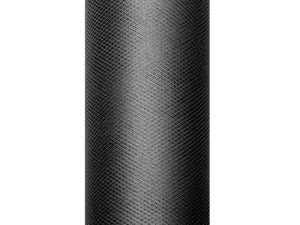 Tüll glatt, schwarz, 0,5 x 9m