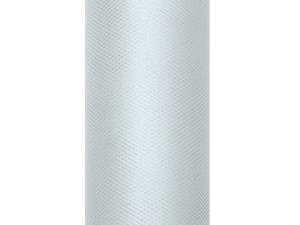 Tüll glatt, grau, 0,08 x 20m